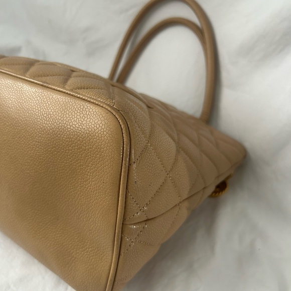 Chanel camel color caviar medallion tote - Picture 8 of 16